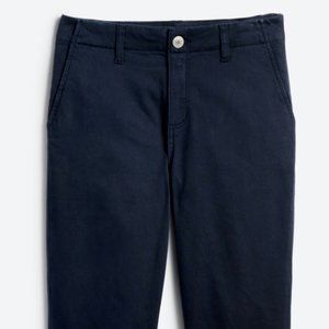 Women's Mid Rise Cropped Blue Trouser